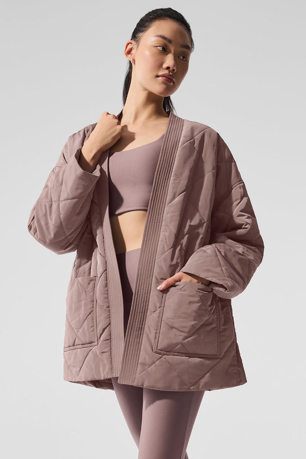 Alo Yoga Urbanite Wrap Naisten Puffer Takki Mushroom | Suomi  1698-ANLMC