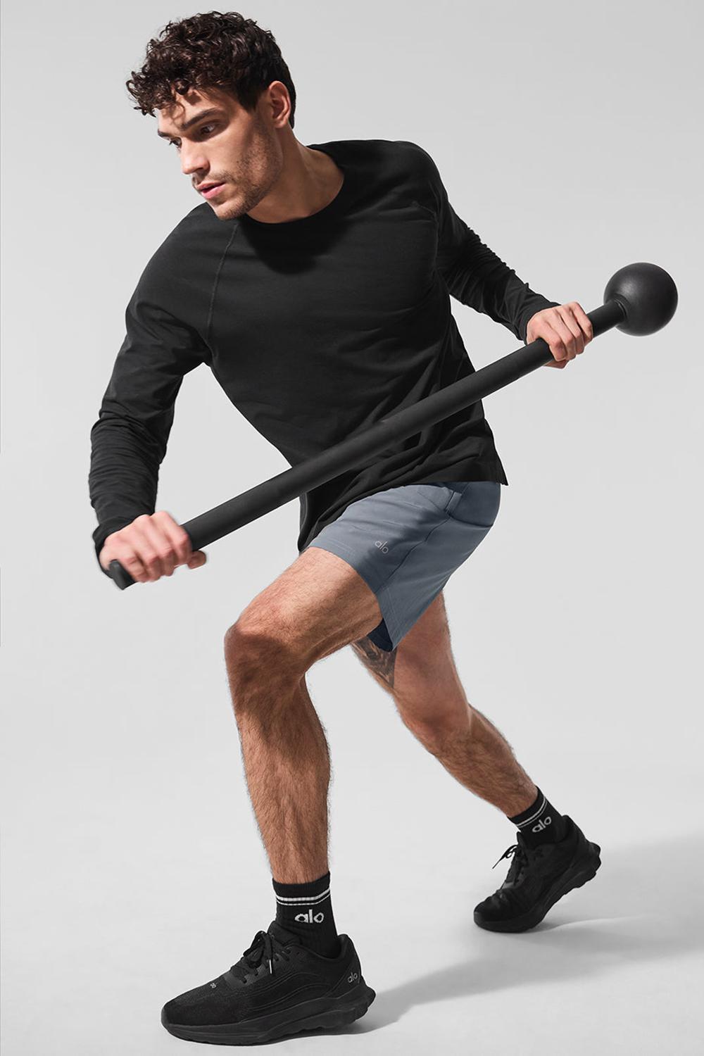 Alo Yoga Vapor Crewneck Miesten Pitkähihainen Mustat | Suomi  4321-XUBOA