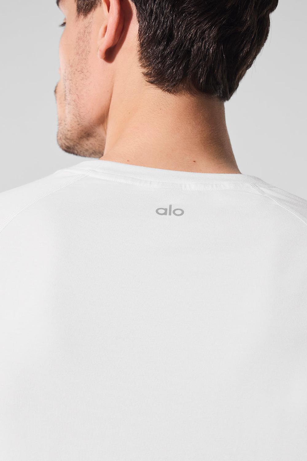 Alo Yoga Vapor Crewneck Miesten Pitkähihainen Valkoinen | Suomi  7514-LDATJ