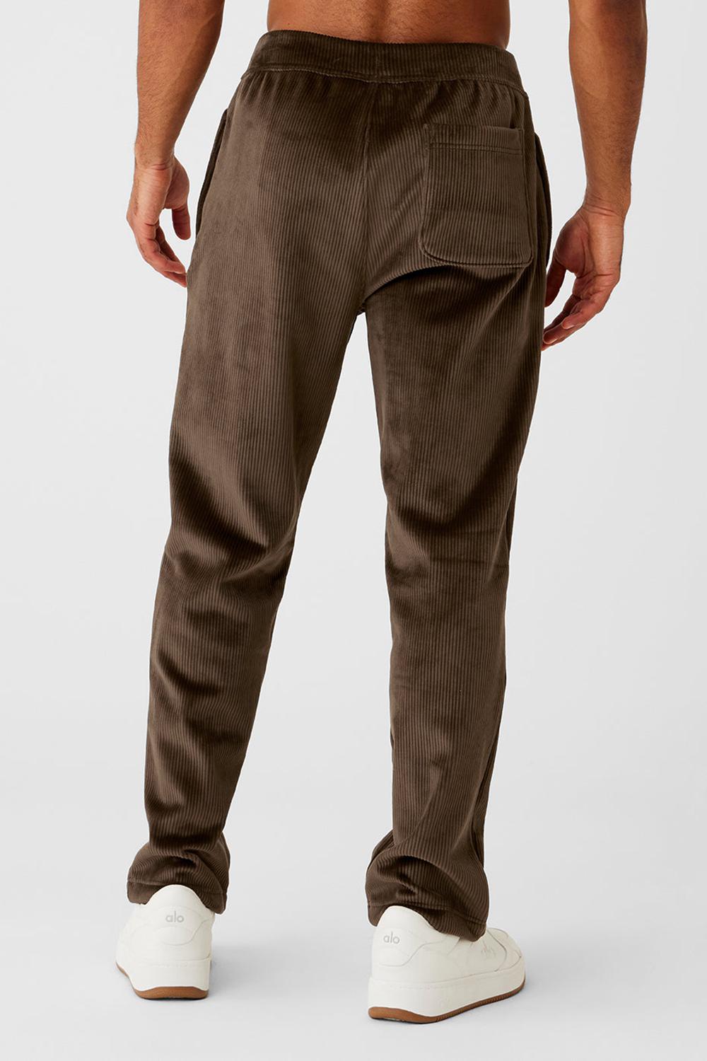 Alo Yoga Velour Baller Miesten Housut Espresso | Suomi  2643-TDZGJ