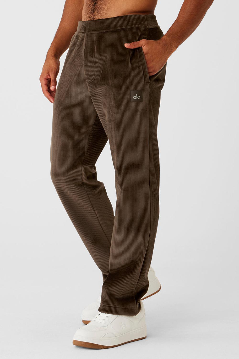 Alo Yoga Velour Baller Miesten Housut Espresso | Suomi  2643-TDZGJ