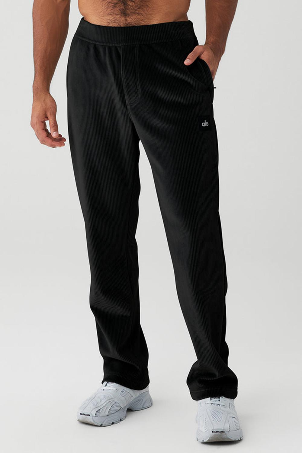 Alo Yoga Velour Baller Miesten Housut Mustat | Suomi  6129-FTIBZ