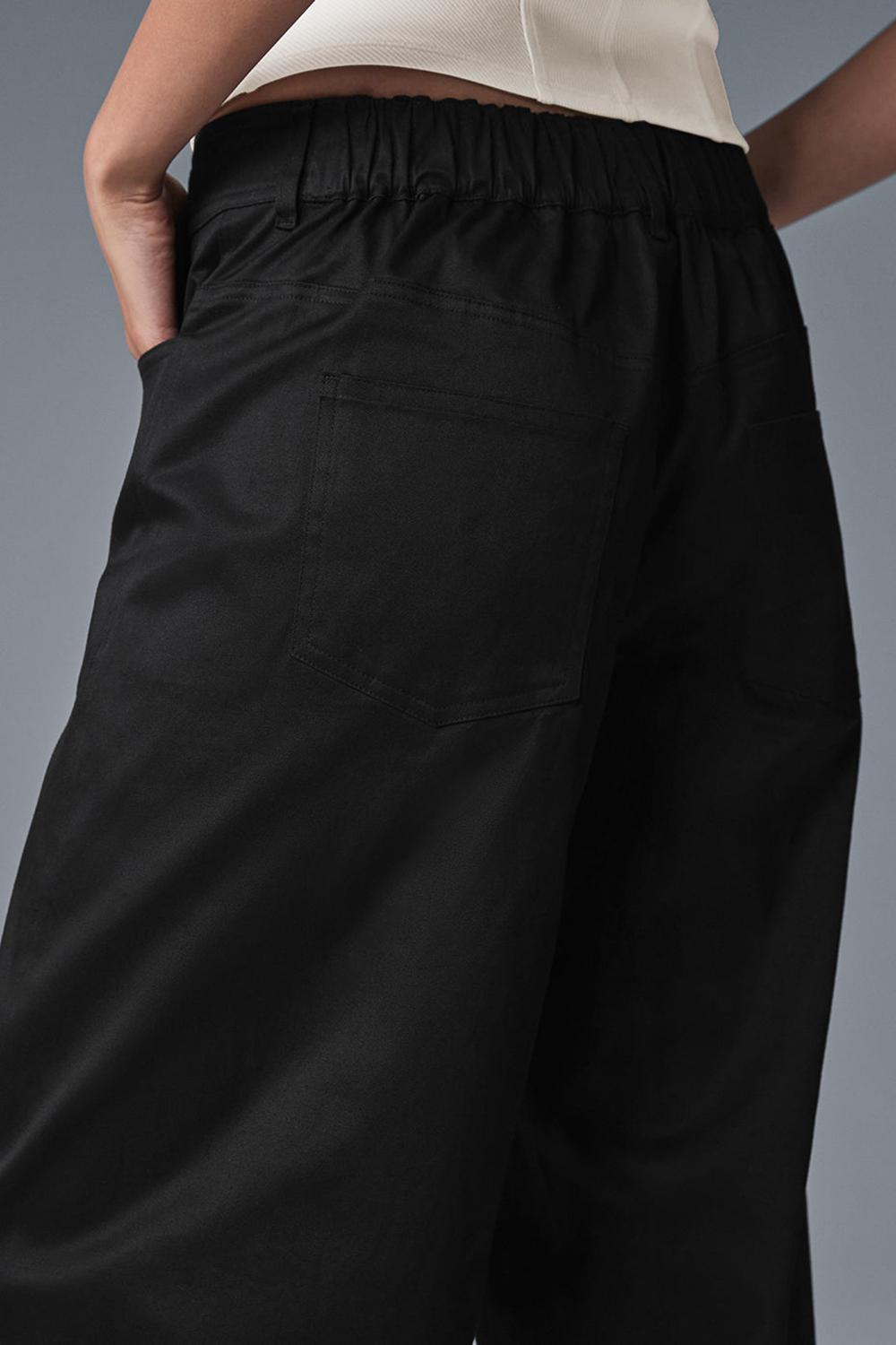 Alo Yoga Wanderlust Wide Leg Naisten Housut Mustat | Suomi  4250-XJWAZ