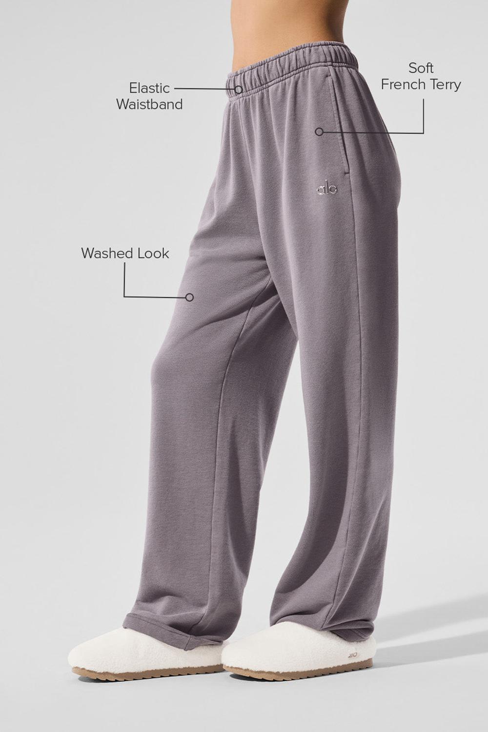Alo Yoga Washed Accolade Straight Leg Naisten Collegehousut Harmaat Pesu | Suomi  2417-GQSKB