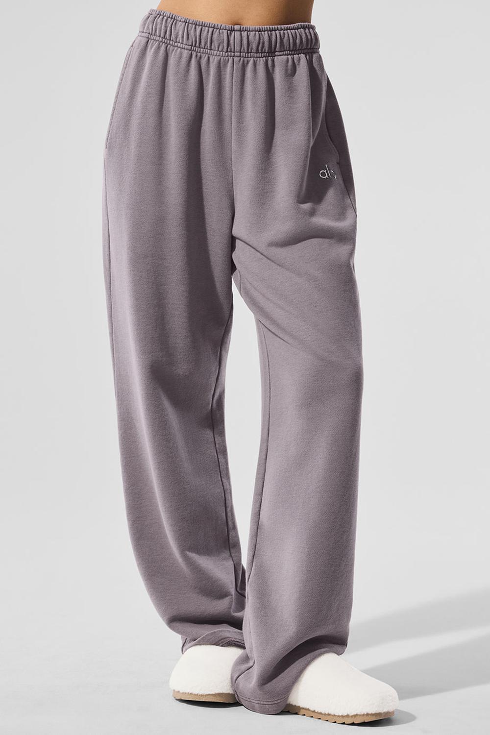 Alo Yoga Washed Accolade Straight Leg Naisten Collegehousut Harmaat Pesu | Suomi  2417-GQSKB