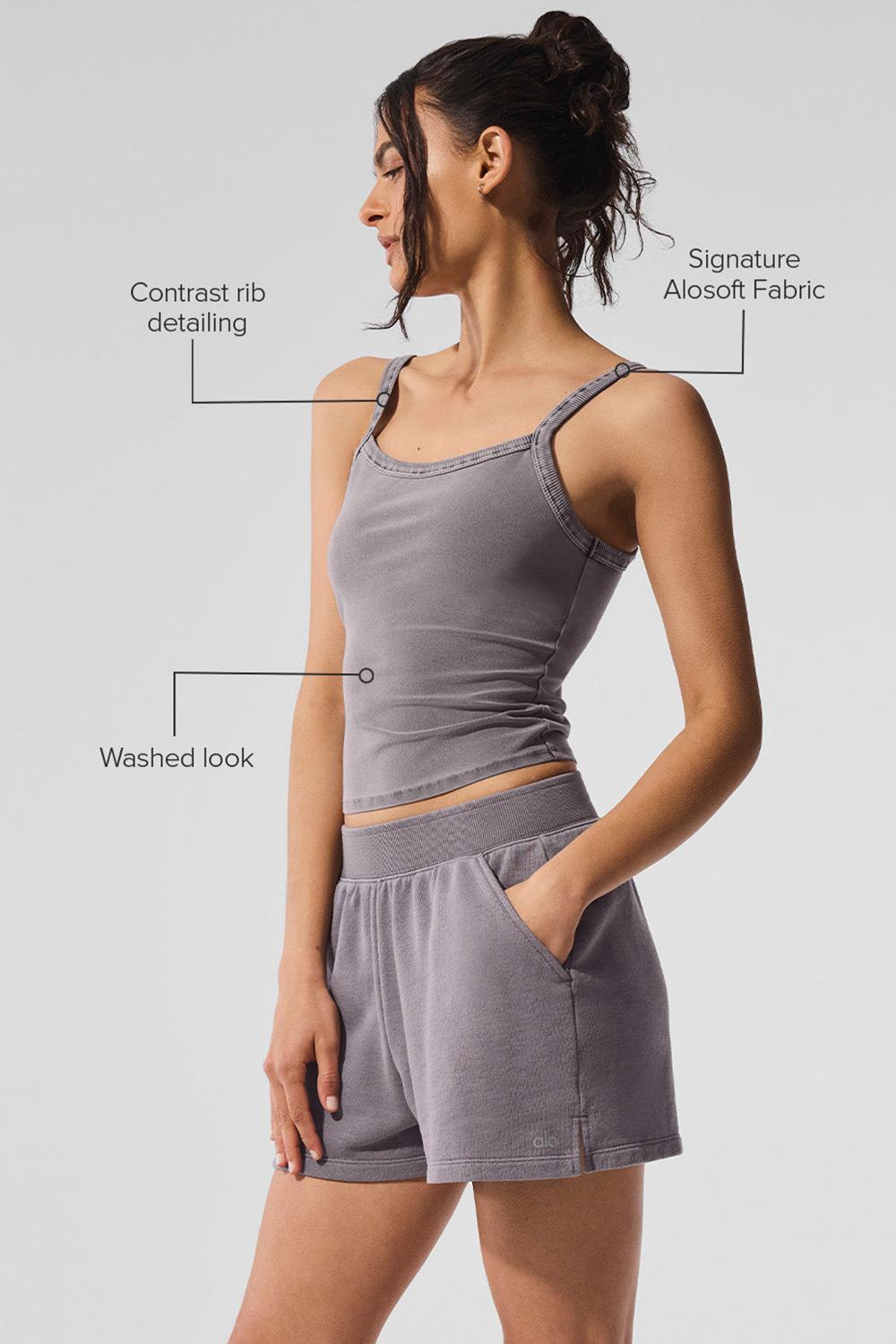 Alo Yoga Washed Alosoft Sweet Talker Naisten Juoksupaidat Harmaat Pesu | Suomi  4529-FLAPZ