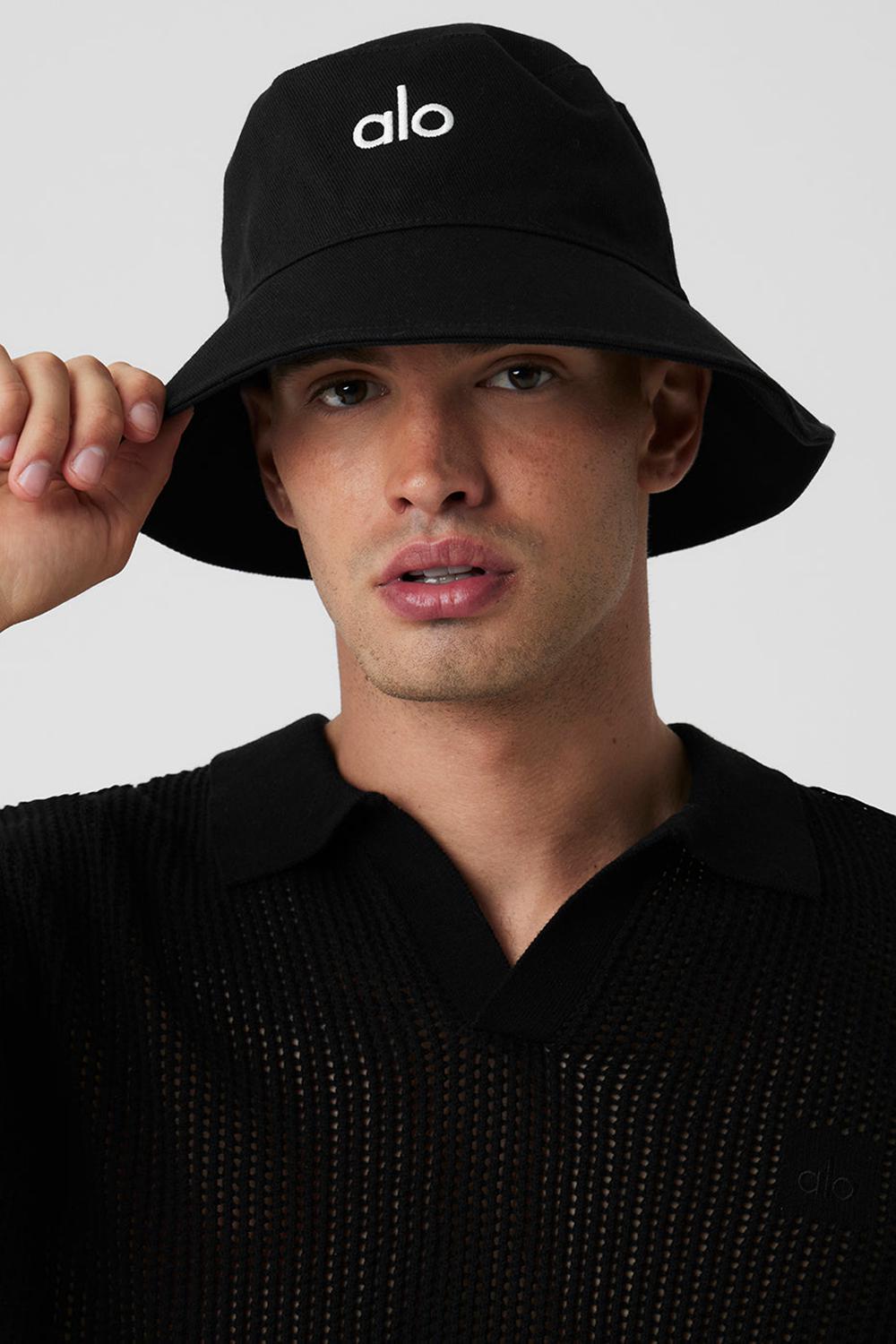 Alo Yoga Weekender Miesten Bucket Hattu Mustat | Suomi  7104-UVMBO