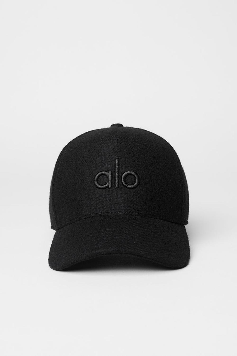 Alo Yoga Wool District Naisten Trucker Lippis Mustat | Suomi  8520-TLSHV