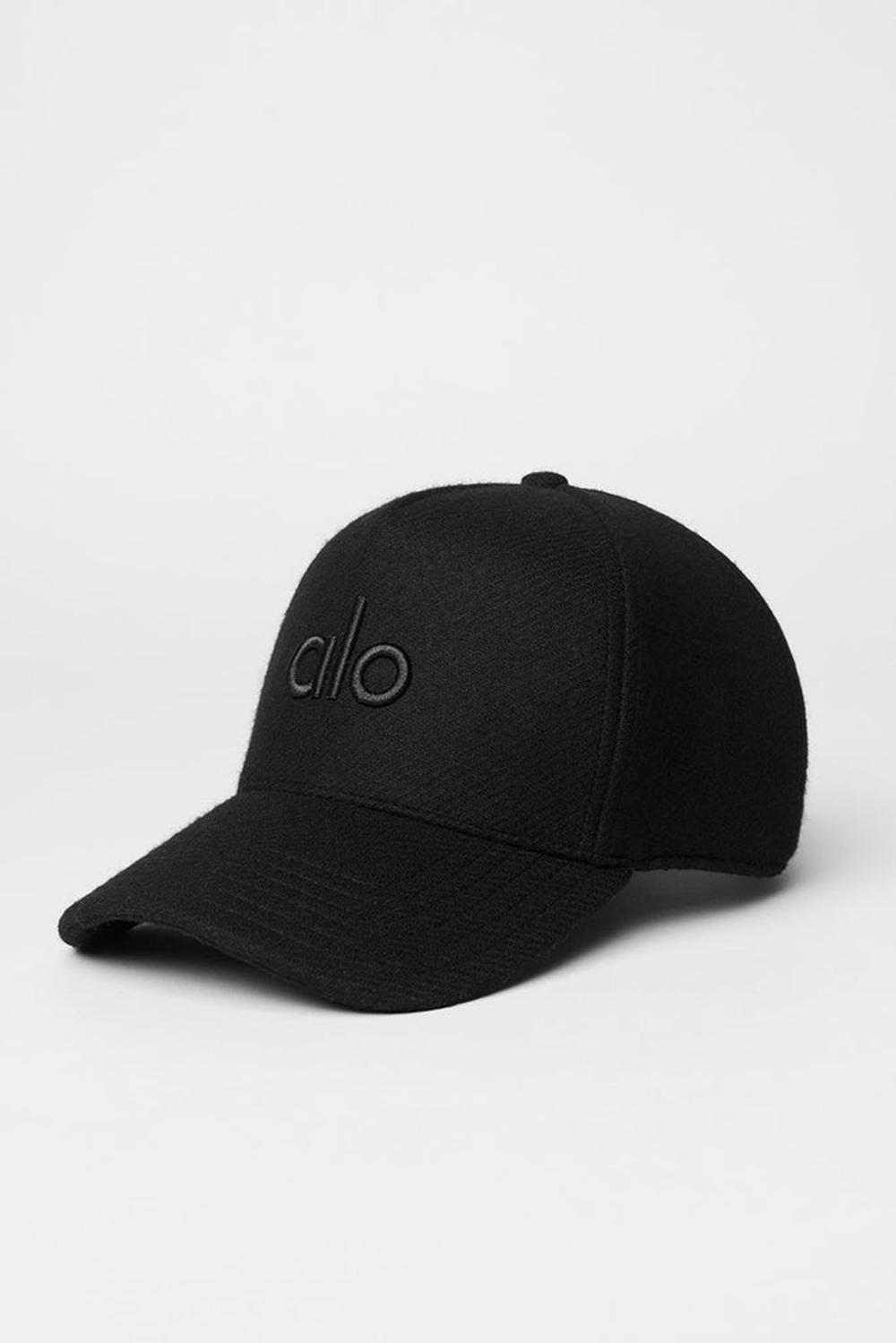 Alo Yoga Wool District Naisten Trucker Lippis Mustat | Suomi  8520-TLSHV
