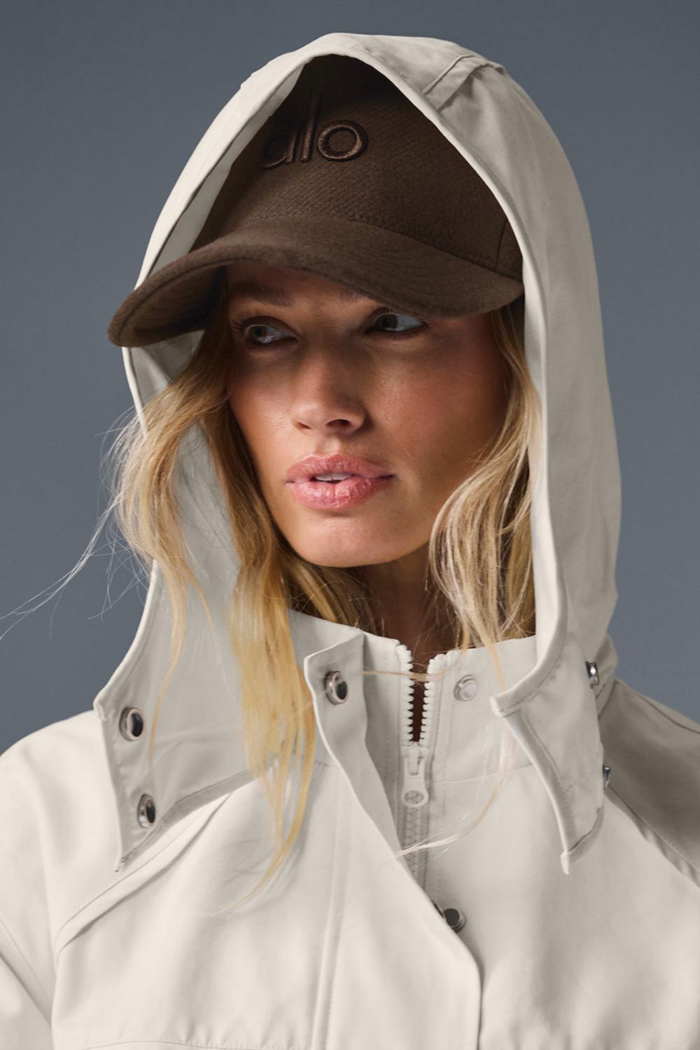 Alo Yoga Wool District Naisten Trucker Lippis Espresso | Suomi  7425-AGUSB