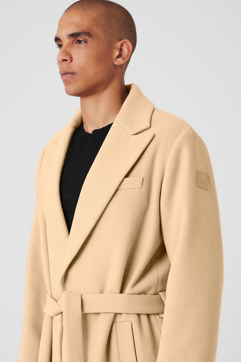 Alo Yoga Wool Gameday Miesten Overcoats Camel | Suomi  6904-UMYOJ