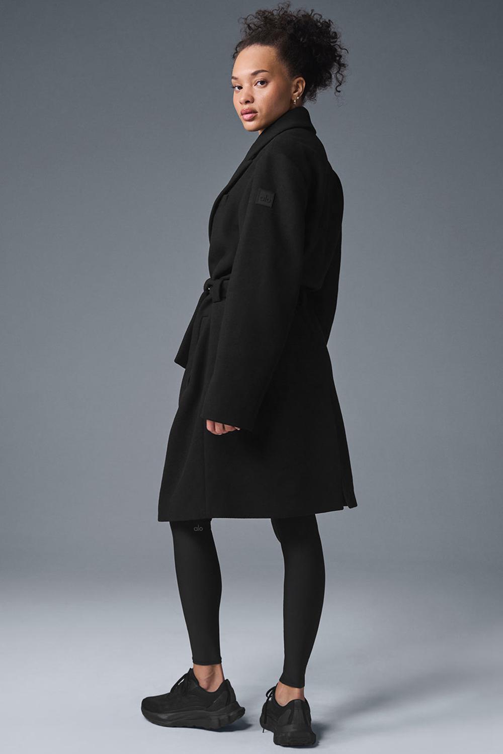 Alo Yoga Wool Gameday Naisten Overcoats Mustat | Suomi  1784-CVZTP
