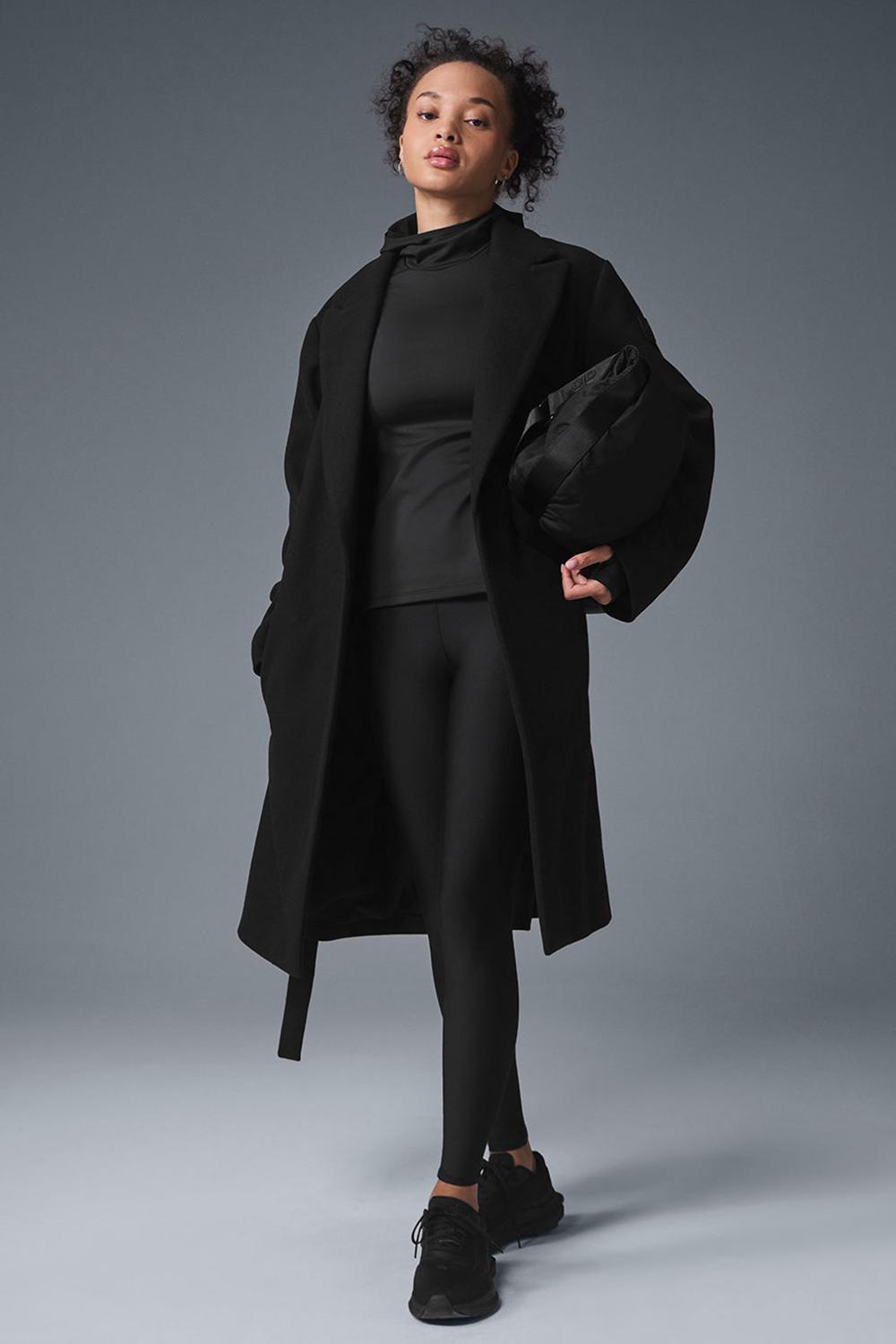 Alo Yoga Wool Gameday Naisten Overcoats Mustat | Suomi  1784-CVZTP