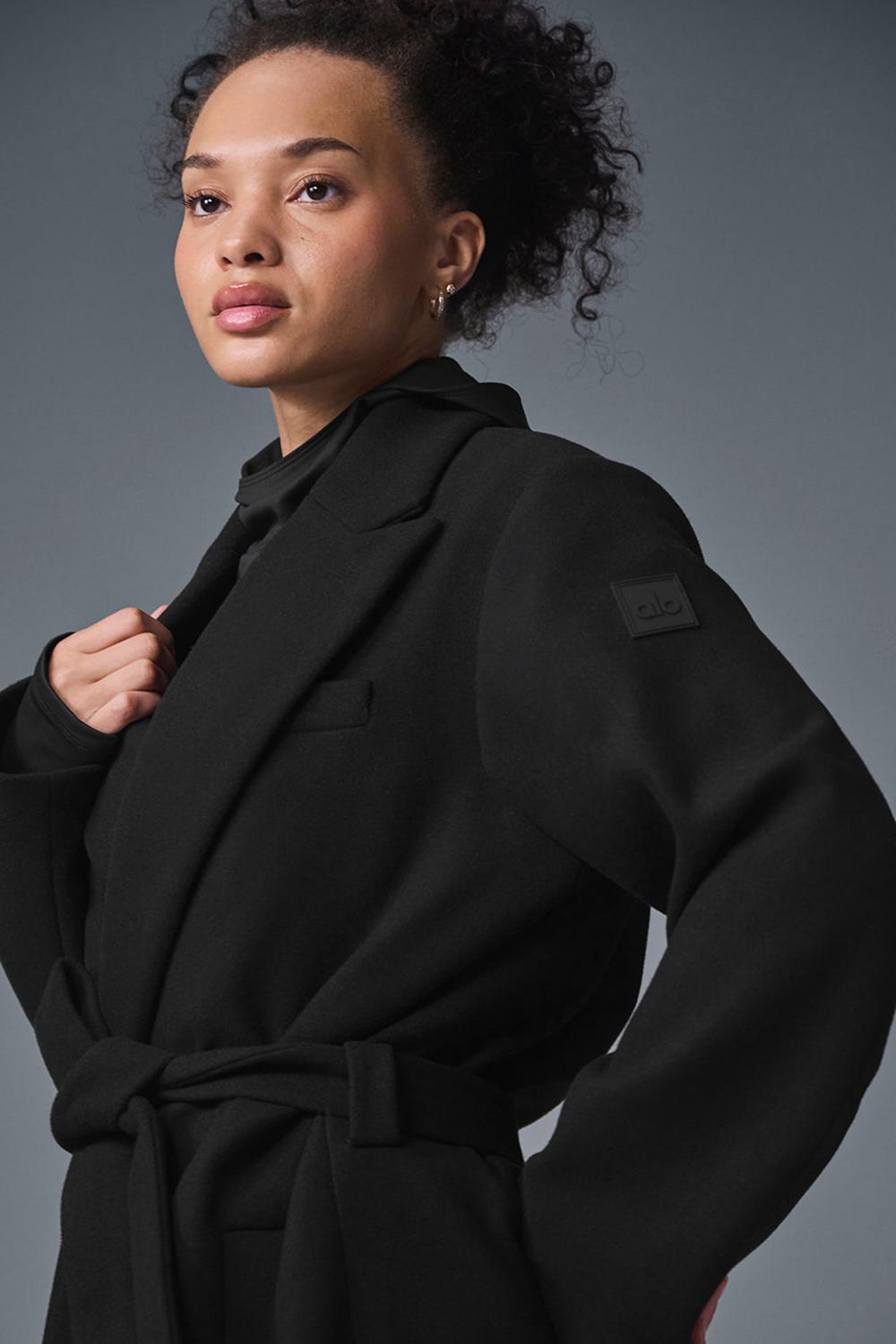 Alo Yoga Wool Gameday Naisten Overcoats Mustat | Suomi  1784-CVZTP