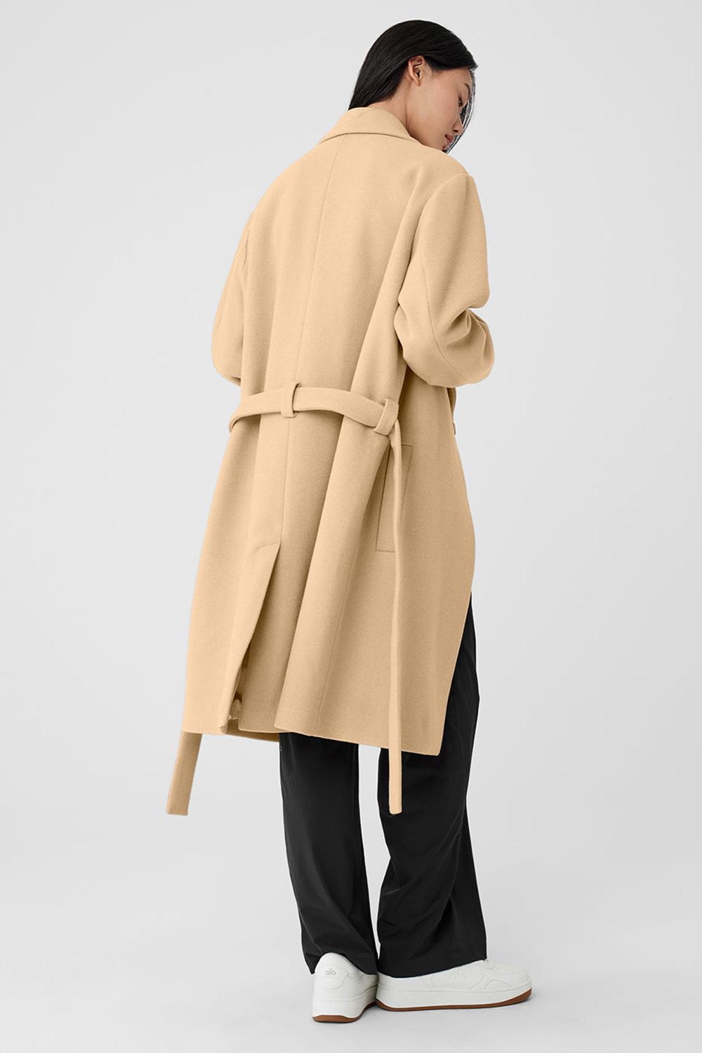 Alo Yoga Wool Gameday Naisten Overcoats Camel | Suomi  4618-ENKQT