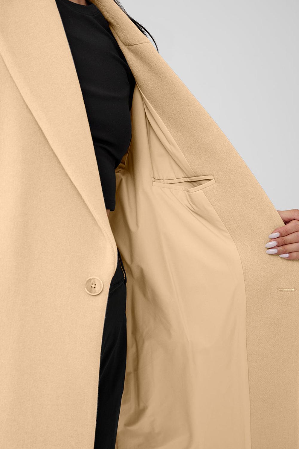 Alo Yoga Wool Gameday Naisten Overcoats Camel | Suomi  4618-ENKQT