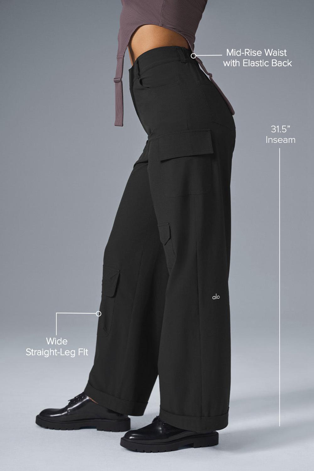 Alo Yoga Workwear Cargo Naisten Housut Mustat | Suomi  0678-IKOCP